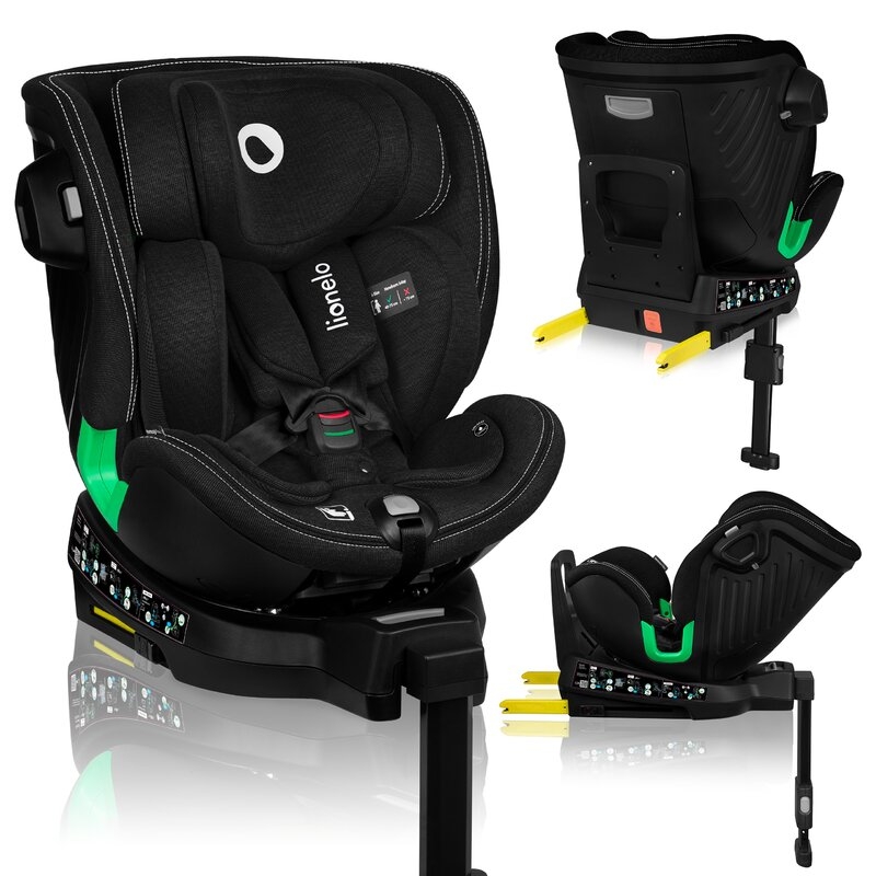 Scaun auto, Lionelo, Harmony i-Size, Rotire 360 grade, Protectie laterala, Cu spatar reglabil in 5 pozitii, Cu tetiera reglabila in 12 pozitii, 0-36 Kg, 40-150 cm, Cu Isofix, Husa din bambus, Conform cu ECE R129, Negru Scaun auto, Lionelo, Harmony i-Size, Rotire 360 grade, Protectie laterala, Cu spatar reglabil in 5 pozitii, Cu tetiera reglabila in 12 pozitii, 0-36 Kg, 40-150 cm, Cu Isofix, Husa din bambus, Conform cu ECE R129, Negru