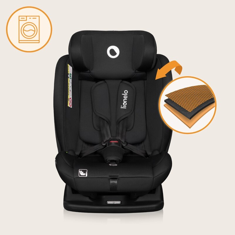 Scaun auto, Lionelo, i-Size Izzy, 0-36 Kg, 40-150 cm, Instalare cu centurile masinii, Protectie laterala, Ajustare spatar in 3 pozitii, Tetiera reglabila in 13 trepte, Conform cu R129, Negru Scaun auto, Lionelo, i-Size Izzy, 0-36 Kg, 40-150 cm, Instalare cu centurile masinii, Protectie laterala, Ajustare spatar in 3 pozitii, Tetiera reglabila in 13 trepte, Conform cu R129, Negru