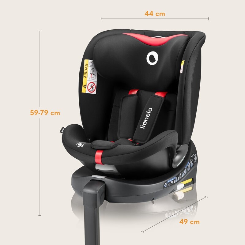 Scaun auto, Lionelo, i-Size Navy, 0-36 Kg, 40-150 cm, Cu isofix si picior de fixare, Protectie laterala, Rotire 360 grade, Ajustare spatar in 4 pozitii, Tetiera reglabila in 11 trepte, Conform cu R129, Negru/Rosu Scaun auto, Lionelo, i-Size Navy, 0-36 Kg, 40-150 cm, Cu isofix si picior de fixare, Protectie laterala, Rotire 360 grade, Ajustare spatar in 4 pozitii, Tetiera reglabila in 11 trepte, Conform cu R129, Negru/Rosu