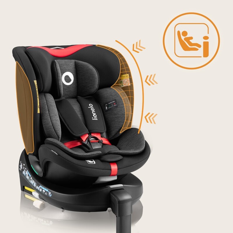 Scaun auto, Lionelo, i-Size Navy, 0-36 Kg, 40-150 cm, Cu isofix si picior de fixare, Protectie laterala, Rotire 360 grade, Ajustare spatar in 4 pozitii, Tetiera reglabila in 11 trepte, Conform cu R129, Negru/Rosu Scaun auto, Lionelo, i-Size Navy, 0-36 Kg, 40-150 cm, Cu isofix si picior de fixare, Protectie laterala, Rotire 360 grade, Ajustare spatar in 4 pozitii, Tetiera reglabila in 11 trepte, Conform cu R129, Negru/Rosu