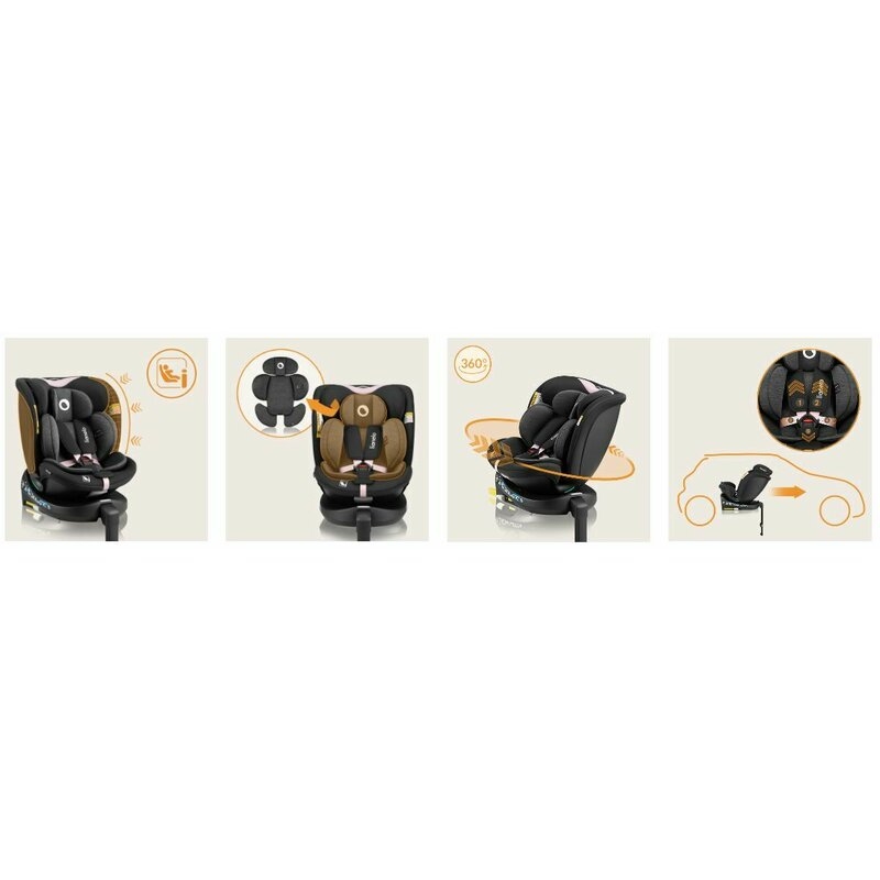 Scaun auto, Lionelo, i-Size Navy, 0-36 Kg, 40-150 cm, Cu isofix si picior de fixare, Protectie laterala, Rotire 360 grade, Ajustare spatar in 4 pozitii, Tetiera reglabila in 11 trepte, Conform cu R129, Negru/Roz Scaun auto, Lionelo, i-Size Navy, 0-36 Kg, 40-150 cm, Cu isofix si picior de fixare, Protectie laterala, Rotire 360 grade, Ajustare spatar in 4 pozitii, Tetiera reglabila in 11 trepte, Conform cu R129, Negru/Roz