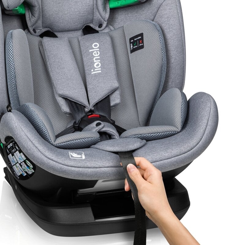 Scaun auto, Lionelo, Lavender I-size, Isofix, Cu centura TopTether, Cu spatar inclinabil in 5 pozitii, Cu tetiera reglabila in 13 pozitii, Instalare cu fata inainte, 9-36 Kg, 76-150 cm, Conform cu ECE R129, Gri Scaun auto, Lionelo, Lavender I-size, Isofix, Cu centura TopTether, Cu spatar inclinabil in 5 pozitii, Cu tetiera reglabila in 13 pozitii, Instalare cu fata inainte, 9-36 Kg, 76-150 cm, Conform cu ECE R129, Gri