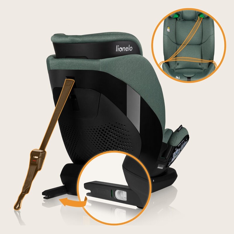 Scaun auto, Lionelo, Lavender I-size, Isofix, Cu centura TopTether, Cu spatar inclinabil in 5 pozitii, Cu tetiera reglabila in 13 pozitii, Instalare cu fata inainte, 9-36 Kg, 76-150 cm, Conform cu ECE R129, Verde Scaun auto, Lionelo, Lavender I-size, Isofix, Cu centura TopTether, Cu spatar inclinabil in 5 pozitii, Cu tetiera reglabila in 13 pozitii, Instalare cu fata inainte, 9-36 Kg, 76-150 cm, Conform cu ECE R129, Verde