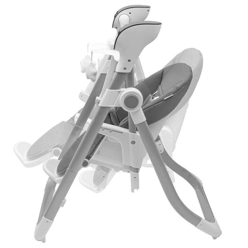 Scaun de masa 2 in 1, New Baby, Smart, Poate fi utilizat si ca leagan pentru copii, Cu telecomanda, Spatar reglabil in 4 pozitii, Cu 5 viteze de leganare, Cu melodii si jucarii, 0-36 luni, Grey Scaun de masa 2 in 1, New Baby, Smart, Poate fi utilizat si ca leagan pentru copii, Cu telecomanda, Spatar reglabil in 4 pozitii, Cu 5 viteze de leganare, Cu melodii si jucarii, 0-36 luni, Grey
