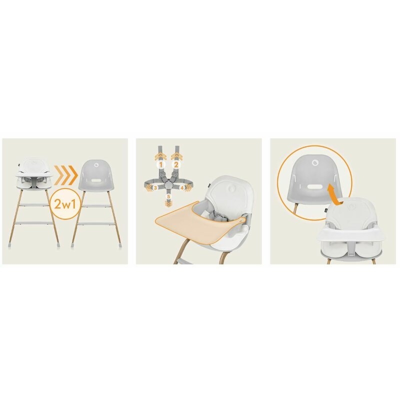 Scaun de masa, Lionelo, Dalia, 2 in 1, Transformabil, Cu 2 suporturi pentru picioare, Cu tavita detasabila, Sustine 60 kg, 6 luni+, Conform cu EN14988, Gri Scaun de masa, Lionelo, Dalia, 2 in 1, Transformabil, Cu 2 suporturi pentru picioare, Cu tavita detasabila, Sustine 60 kg, 6 luni+, Conform cu EN14988, Gri