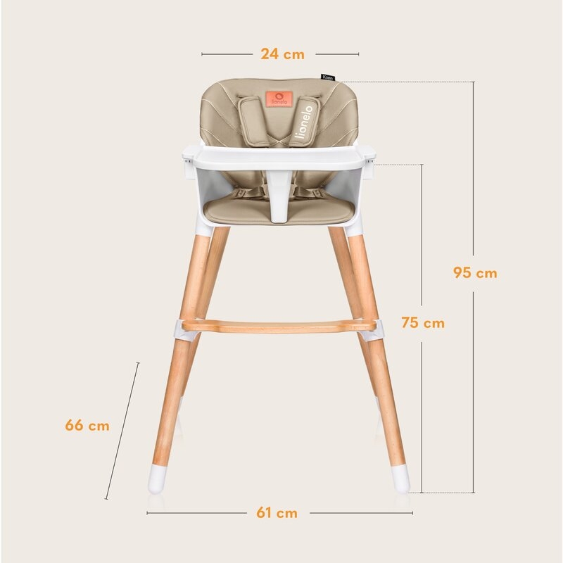 Scaun de masa, Lionelo, Koen, Din fag, 2 in 1, Transformabil, Sustine 30 kg, 6 luni+, Conform cu standardul european de securitate EN14988, Bej Scaun de masa, Lionelo, Koen, Din fag, 2 in 1, Transformabil, Sustine 30 kg, 6 luni+, Conform cu standardul european de securitate EN14988, Bej