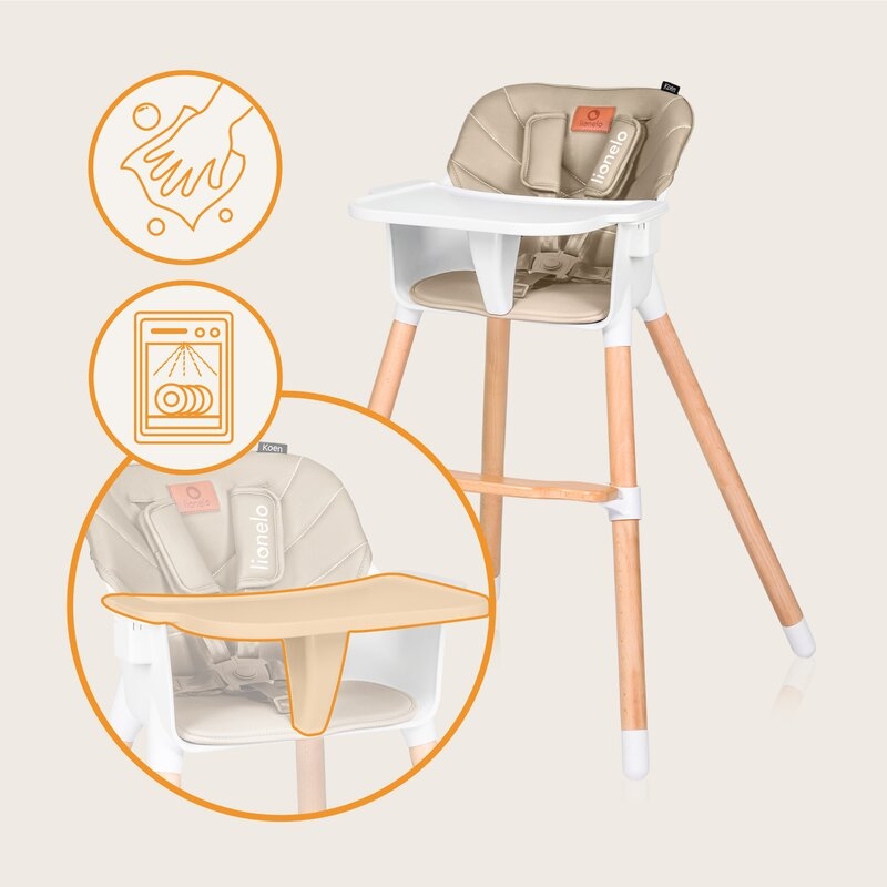 Scaun de masa, Lionelo, Koen, Din fag, 2 in 1, Transformabil, Sustine 30 kg, 6 luni+, Conform cu standardul european de securitate EN14988, Bej Scaun de masa, Lionelo, Koen, Din fag, 2 in 1, Transformabil, Sustine 30 kg, 6 luni+, Conform cu standardul european de securitate EN14988, Bej