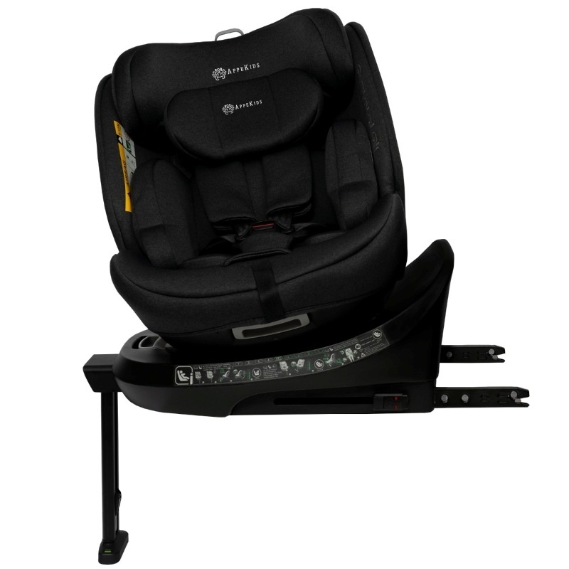 Scaun auto I-Size Rear-Facing 360 Pro Comfort, 40-150 cm, Black, Appekids Scaun auto I-Size Rear-Facing 360 Pro Comfort, 40-150 cm, Black, Appekids