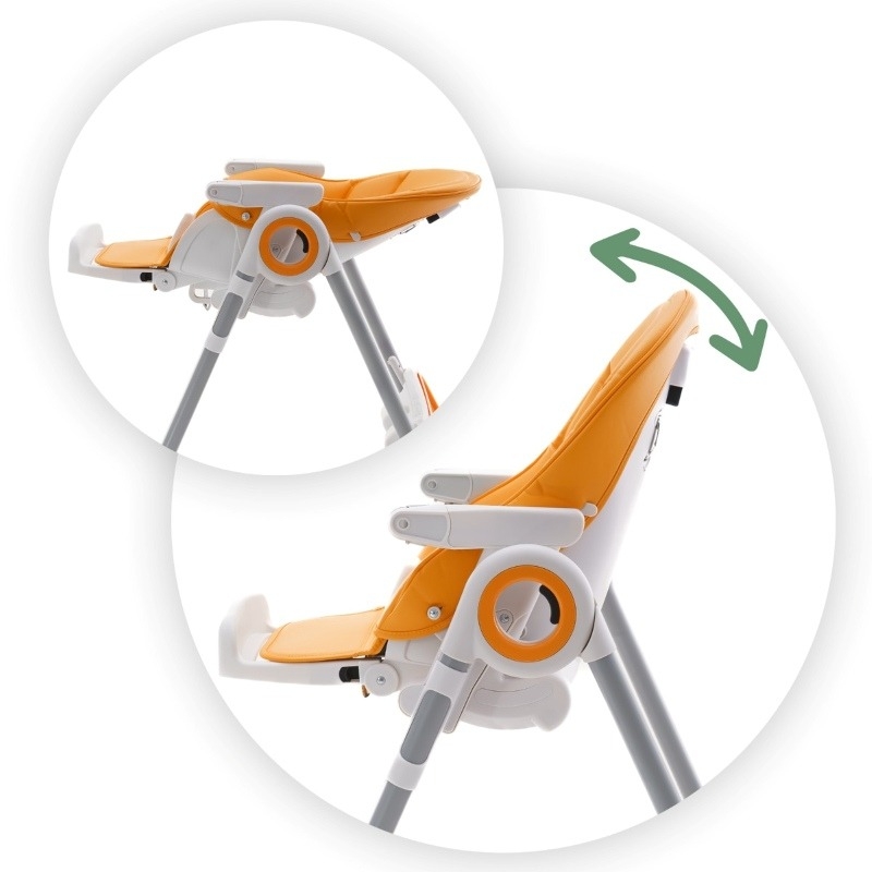 Scaun de masa Sky, Orange, Appekids Scaun de masa Sky, Orange, Appekids