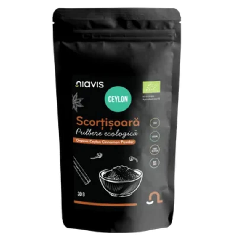 Scortisoara Ceylon pulbera ecologica, 30 g, Niavis Scortisoara Ceylon pulbera ecologica, 30 g, Niavis