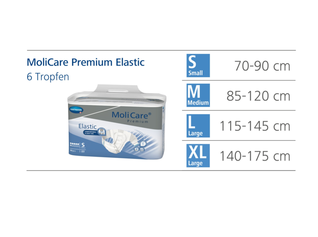 Scutece adulti 6 picaturi S 30buc Molicare Premium Elastic Scutece adulti 6 picaturi S 30buc Molicare Premium Elastic