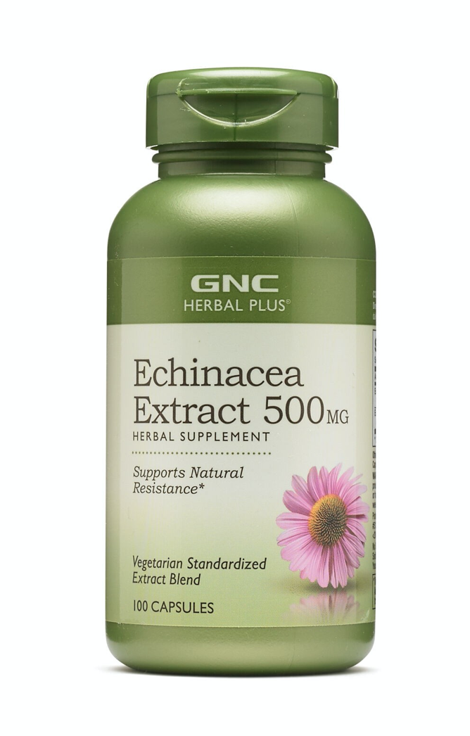 GNC - Herbal Plus Extract de echinaceea 500mg 100caps GNC - Herbal Plus Extract de echinaceea 500mg 100caps