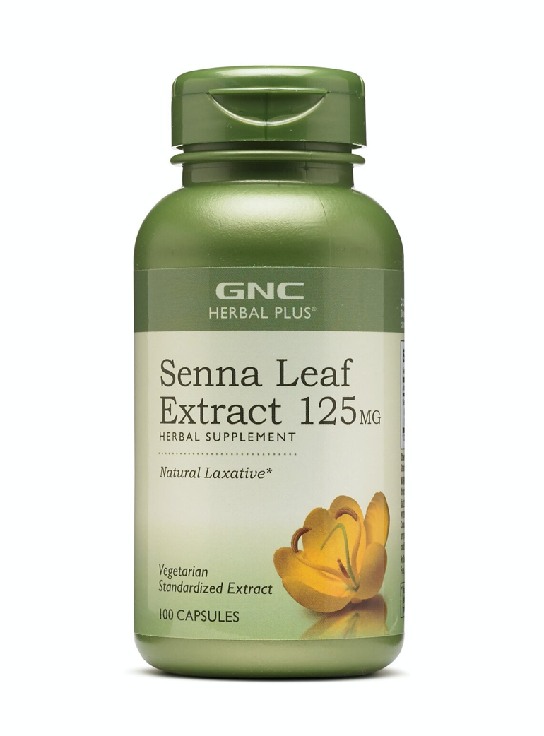 GNC - Herbal Plus Senna Leaf 125 mg 100cps GNC - Herbal Plus Senna Leaf 125 mg 100cps