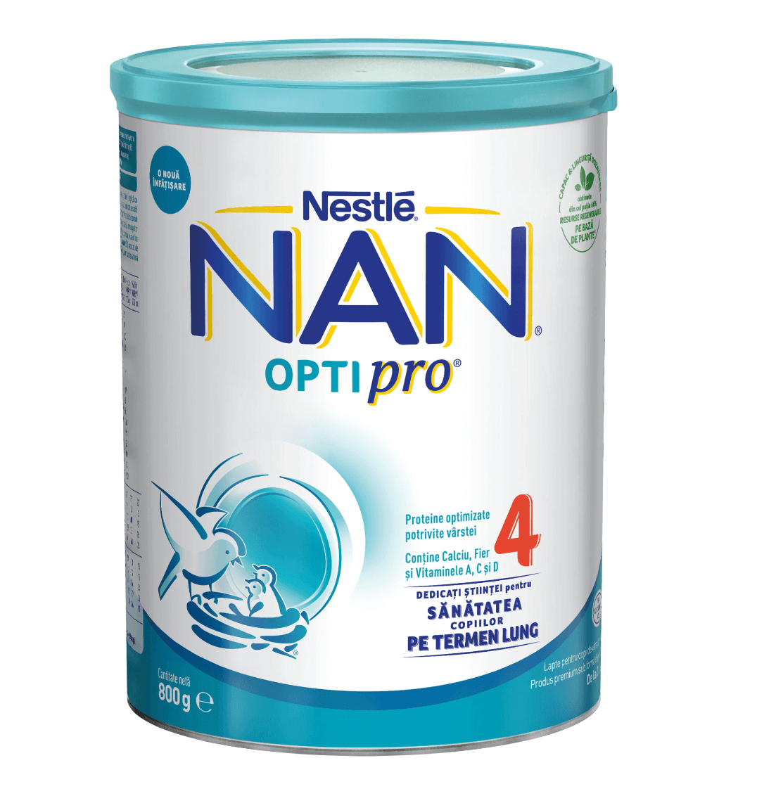 Nestle - Nan 4 Optipro lapte praf pentru copii de la 2 ani 800g Nestle - Nan 4 Optipro lapte praf pentru copii de la 2 ani 800g