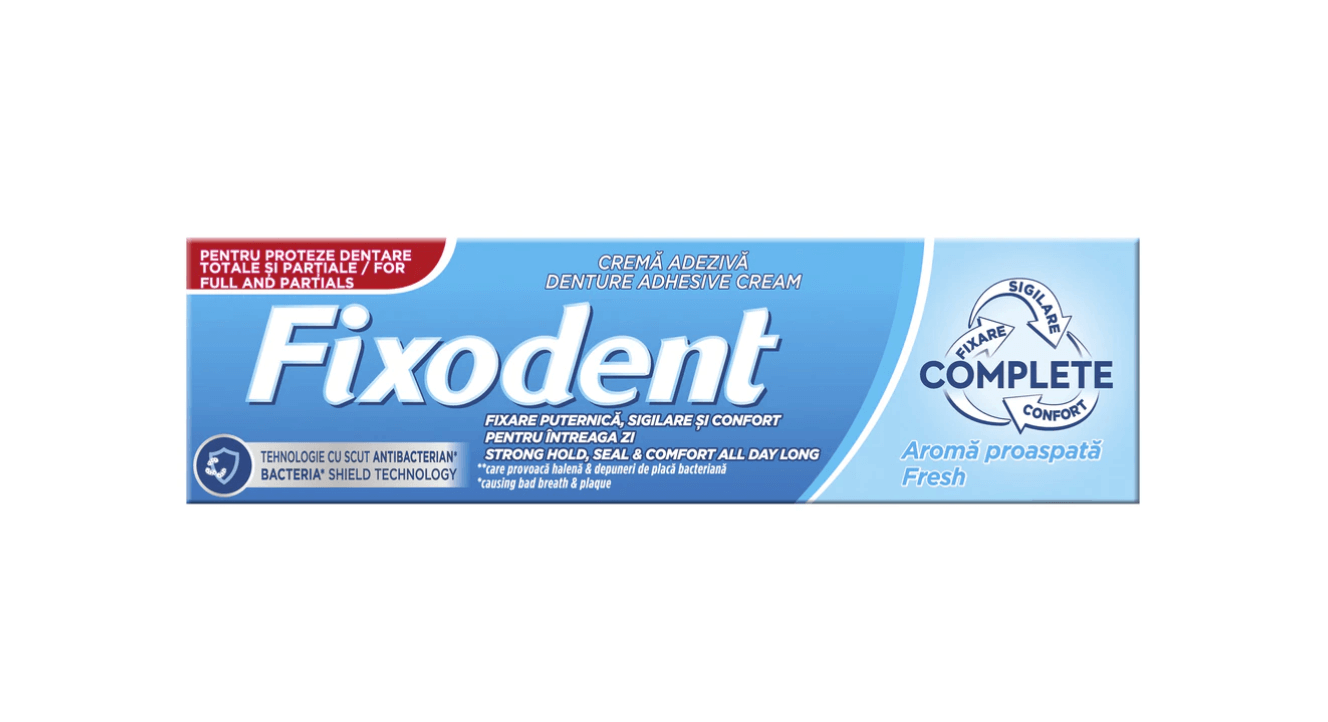 Fixodent - Complete Fresh crema adeziva 47g Fixodent - Complete Fresh crema adeziva 47g