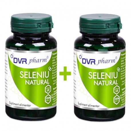 DVR Pharm - Seleniu natural pachet 60caps + 60caps DVR Pharm - Seleniu natural pachet 60caps + 60caps