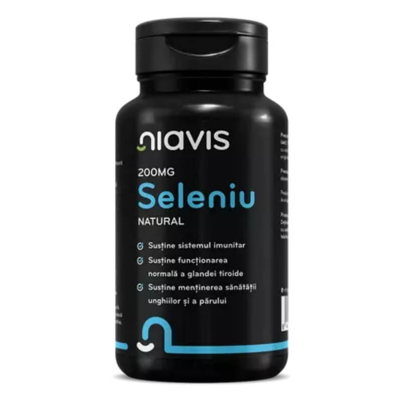 Seleniu natural, 200 mg, 60 capsule, Niavis Seleniu natural, 200 mg, 60 capsule, Niavis