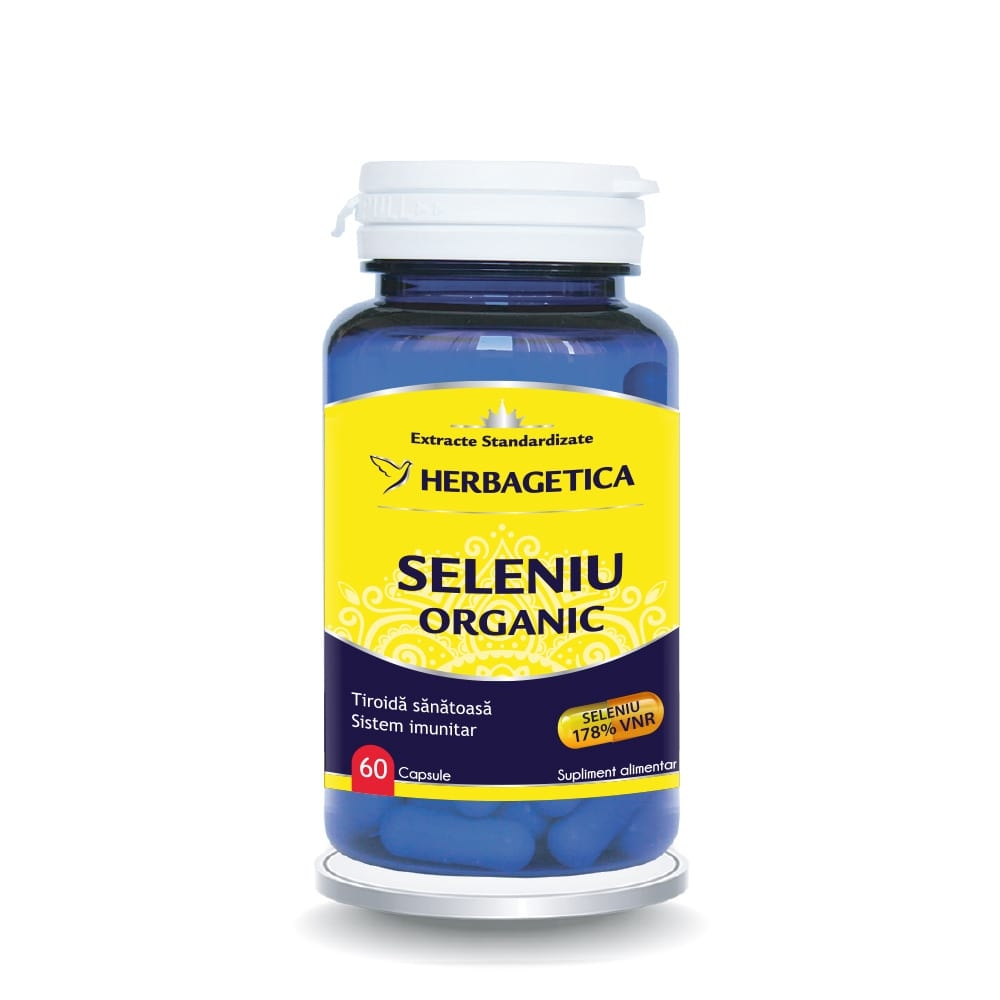 Seleniu Organic, 60 capsule, Herbagetica Seleniu Organic, 60 capsule, Herbagetica