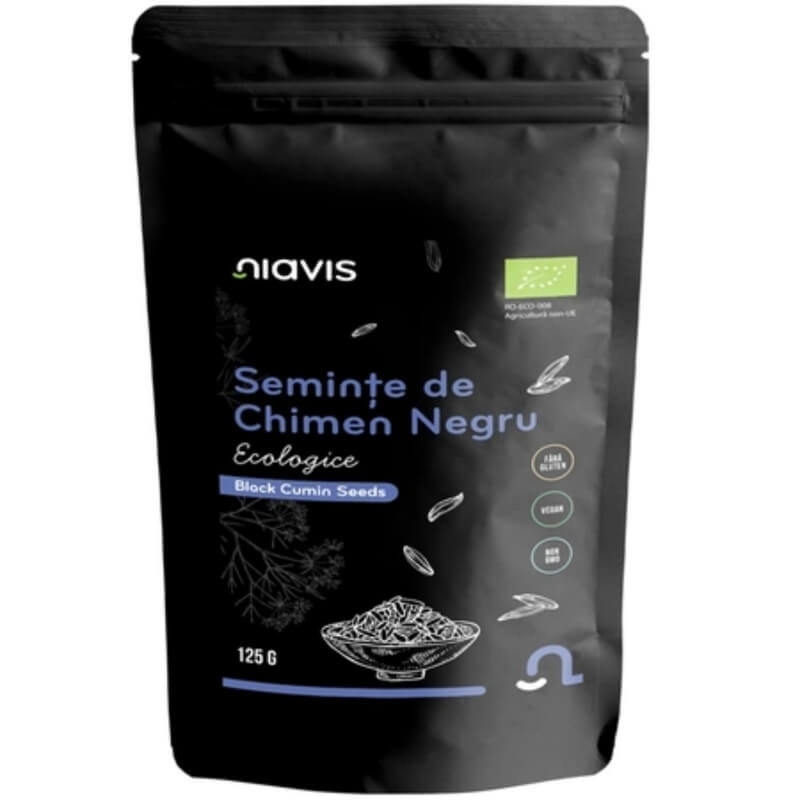 Chimen negru seminte ecologice, 125 g, Niavis Chimen negru seminte ecologice, 125 g, Niavis