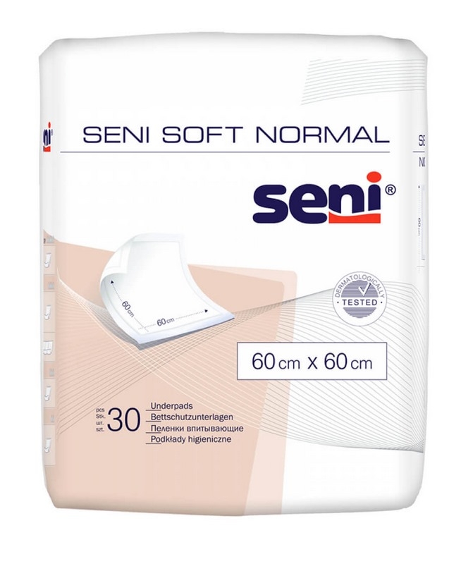 Soft Normal aleze igienice 60x60cm, 30 bucati, Seni Soft Normal aleze igienice 60x60cm, 30 bucati, Seni