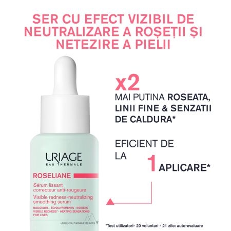 Ser anti-roseata Roseliane, 30 ml, Uriage Ser anti-roseata Roseliane, 30 ml, Uriage