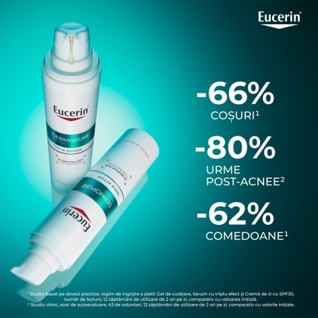 Ser cu tripla actiune DermoPure, 40 ml, Eucerin Ser cu tripla actiune DermoPure, 40 ml, Eucerin