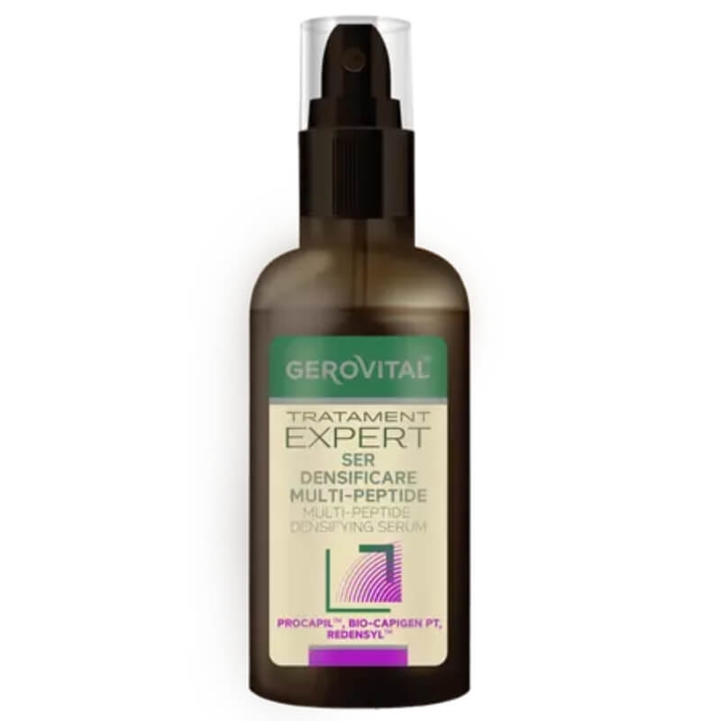 Ser densificare multi-peptide Tratament Expert, 100 ml, Gerovital Ser densificare multi-peptide Tratament Expert, 100 ml, Gerovital