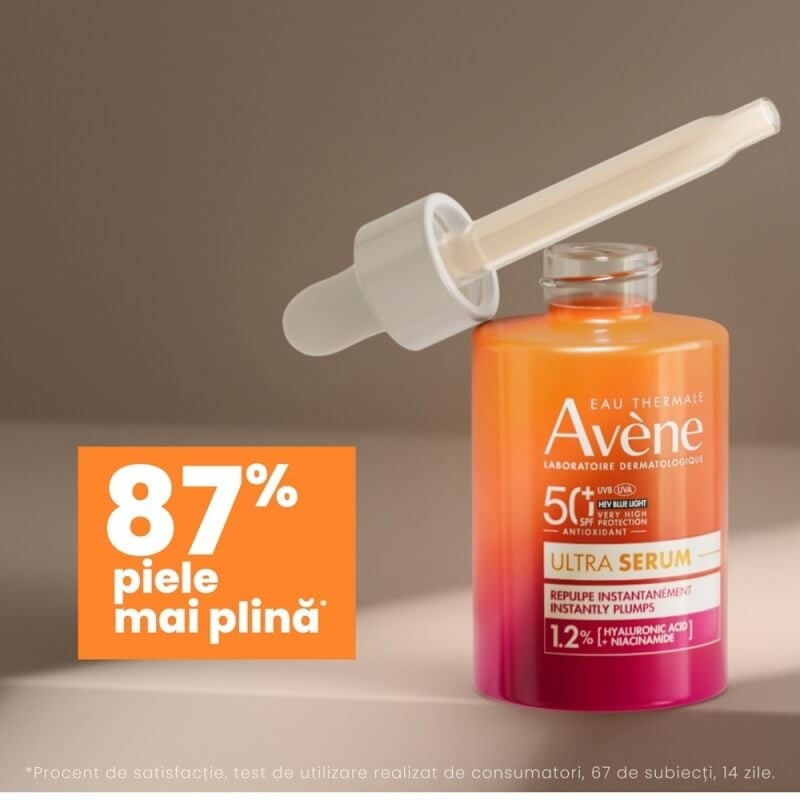 Ultra Serum cu efect de reumplere al pielii SPF 50+, 30 ml, Avene