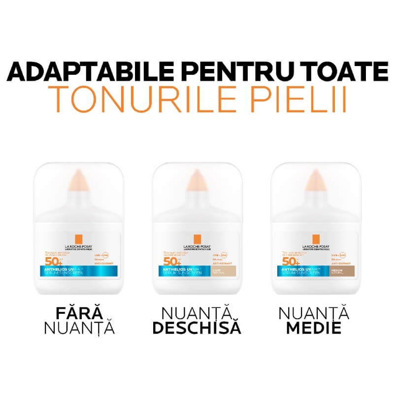 Serum de fata SPF 50+ Anthelios UVAir, 50 ml, La Roche-Posay Serum de fata SPF 50+ Anthelios UVAir, 50 ml, La Roche-Posay