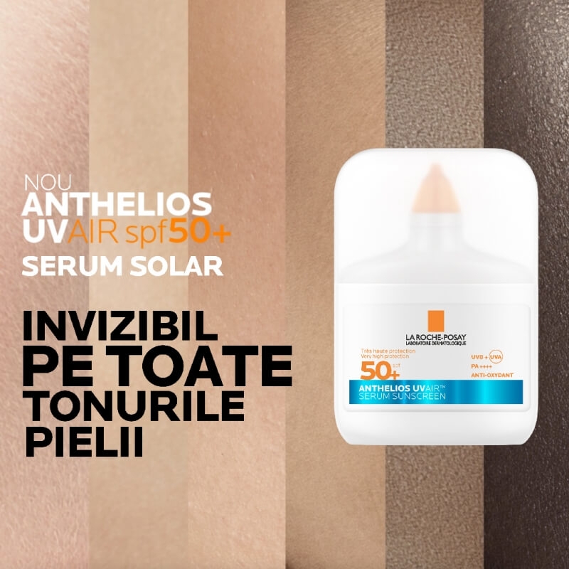 Serum de fata SPF 50+ Anthelios UVAir, 50 ml, La Roche-Posay Serum de fata SPF 50+ Anthelios UVAir, 50 ml, La Roche-Posay