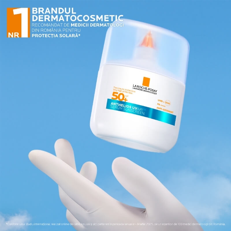 Serum de fata SPF 50+ Anthelios UVAir, 50 ml, La Roche-Posay Serum de fata SPF 50+ Anthelios UVAir, 50 ml, La Roche-Posay