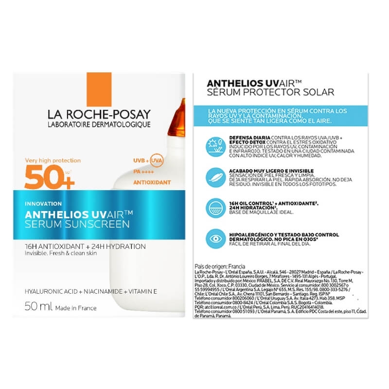 Serum de fata SPF 50+ Anthelios UVAir, 50 ml, La Roche-Posay Serum de fata SPF 50+ Anthelios UVAir, 50 ml, La Roche-Posay