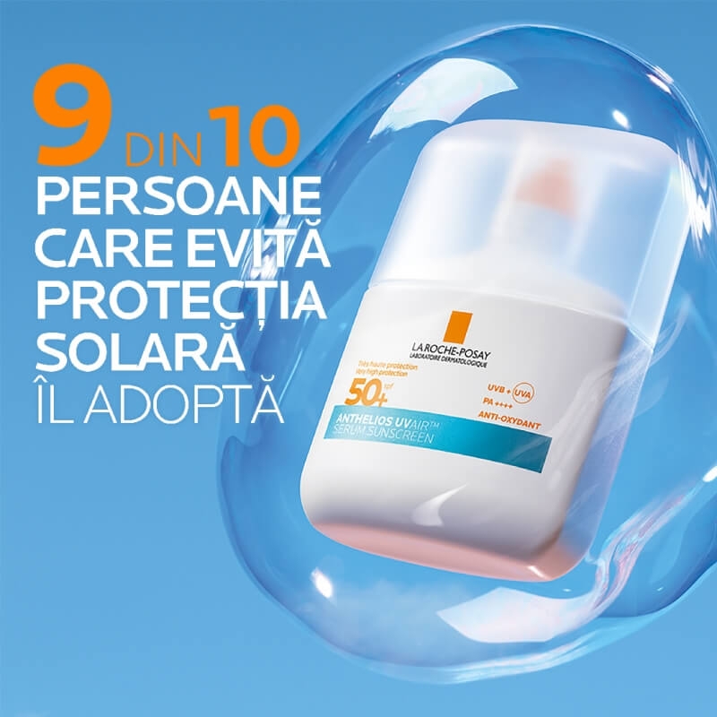 Serum de fata SPF 50+ Anthelios UVAir, 50 ml, La Roche-Posay Serum de fata SPF 50+ Anthelios UVAir, 50 ml, La Roche-Posay