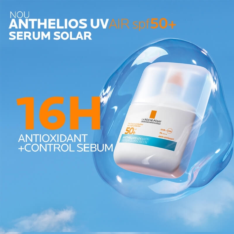 Serum de fata SPF 50+ Anthelios UVAir, 50 ml, La Roche-Posay Serum de fata SPF 50+ Anthelios UVAir, 50 ml, La Roche-Posay