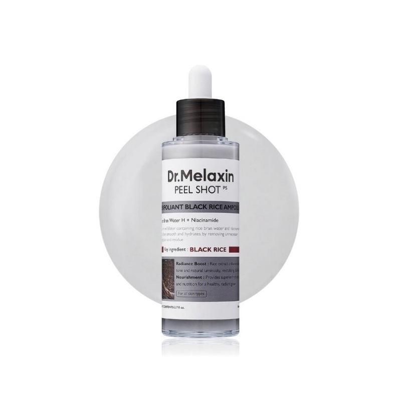 Serum Exfoliant Cu Orez Negru Pentru Ingrijirea Porilor Peel Shot, 80 ml, Dr. Melaxin Serum Exfoliant Cu Orez Negru Pentru Ingrijirea Porilor Peel Shot, 80 ml, Dr. Melaxin