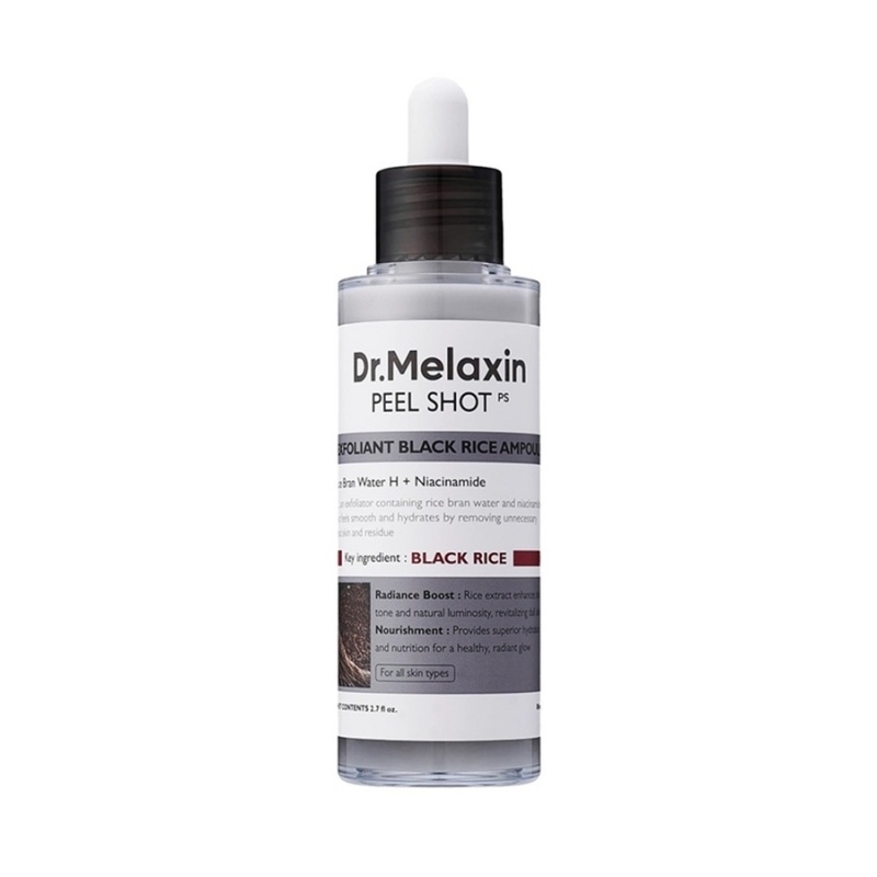 Serum Exfoliant Cu Orez Negru Pentru Ingrijirea Porilor Peel Shot, 80 ml, Dr. Melaxin Serum Exfoliant Cu Orez Negru Pentru Ingrijirea Porilor Peel Shot, 80 ml, Dr. Melaxin