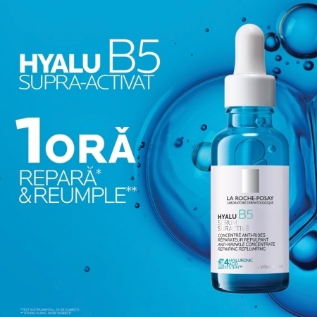 Serum Supra-Activat antirid si reparator Hyalu B5, 30 ml, La Roche-Posay