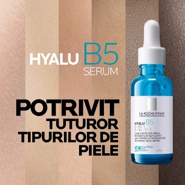 Serum Supra-Activat antirid si reparator Hyalu B5, 30 ml, La Roche-Posay