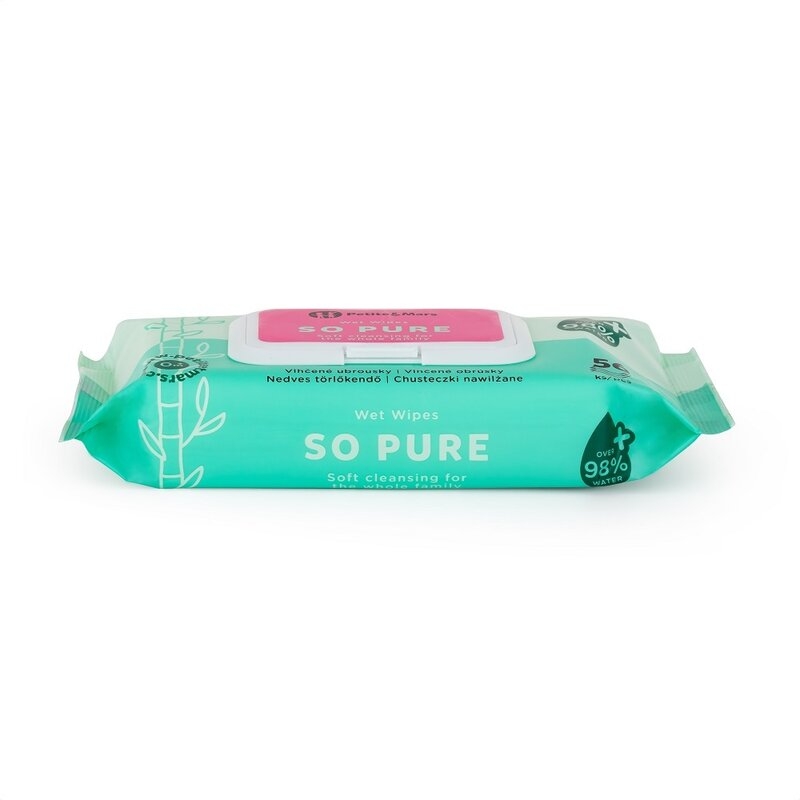 Servetele umede, Petite&Mars, Multifunctionale, Din bambus, Fara parfum, Ideale pentru pielea sensibila a bebelusului, 0 luni+, Alb Servetele umede, Petite&Mars, Multifunctionale, Din bambus, Fara parfum, Ideale pentru pielea sensibila a bebelusului, 0 luni+, Alb