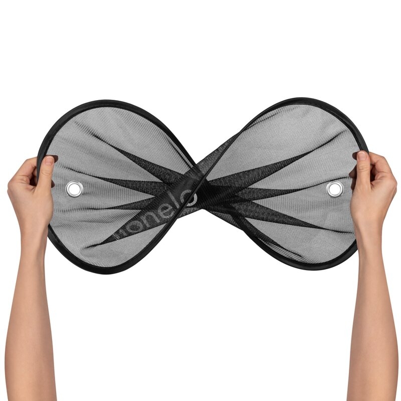 Set 2 parasolare auto, Lionelo, Sunshade, Universal, Cu ventuze, Include saculet depozitare, 44x38 cm, Negru Set 2 parasolare auto, Lionelo, Sunshade, Universal, Cu ventuze, Include saculet depozitare, 44x38 cm, Negru