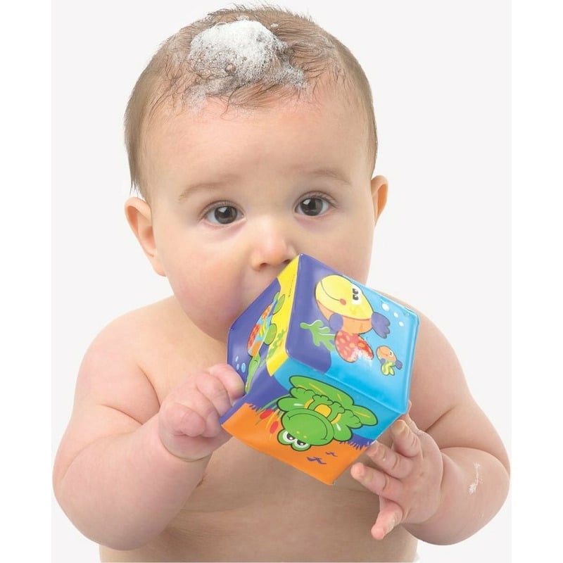 Set 6 cuburi noi pentru baie, Cu litere si cifre, Dimesiune 7.5 cm fiecare cub, Splash and Learn Soft blocks for bath, Playgro Set 6 cuburi noi pentru baie, Cu litere si cifre, Dimesiune 7.5 cm fiecare cub, Splash and Learn Soft blocks for bath, Playgro