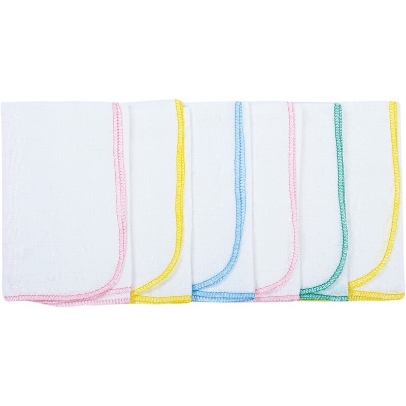Set 6 scutece tetra, Bubaba, Din bumbac, Cu multiple intrebuintari, 40x40 cm, Placute la atingere si practice, 0 luni+, Multicolor Set 6 scutece tetra, Bubaba, Din bumbac, Cu multiple intrebuintari, 40x40 cm, Placute la atingere si practice, 0 luni+, Multicolor