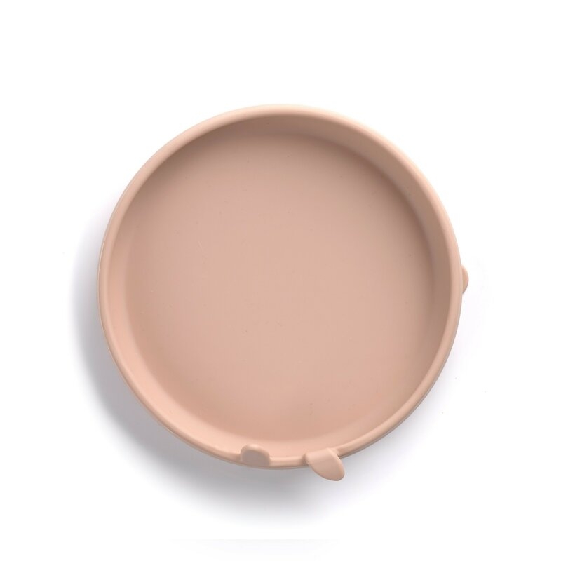 Set complet de masa, Jane, Din silicon, Cu 4 piese, Farfurie, Bol, Lingurita si pahar, BPA free, Pale