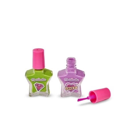 Set de 2 lacuri de unghii pentru copii Crush, diverse culori, 4 ml, Martinelia Set de 2 lacuri de unghii pentru copii Crush, diverse culori, 4 ml, Martinelia