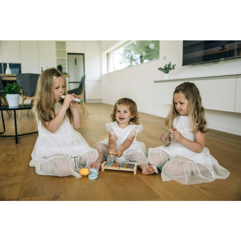 Set instrumente muzicale, Free2Play, 5 in 1, Contine xilofon, Fluier, Din lemn, Conform cu standardul european de securitate EN71/123, 3 ani+, Multicolor Set instrumente muzicale, Free2Play, 5 in 1, Contine xilofon, Fluier, Din lemn, Conform cu standardul european de securitate EN71/123, 3 ani+, Multicolor