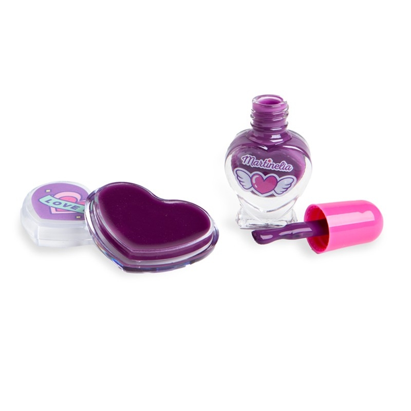 Set lac de unghii si luciu de buze Crush, Martinelia Set lac de unghii si luciu de buze Crush, Martinelia