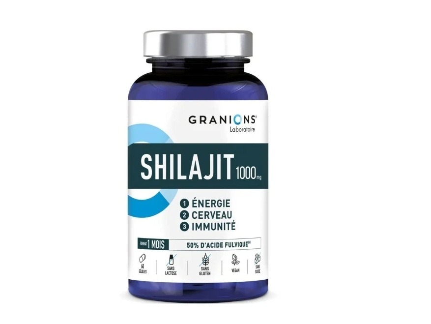 Shilajit 1000 mg, 60 capsule, Granions Shilajit 1000 mg, 60 capsule, Granions