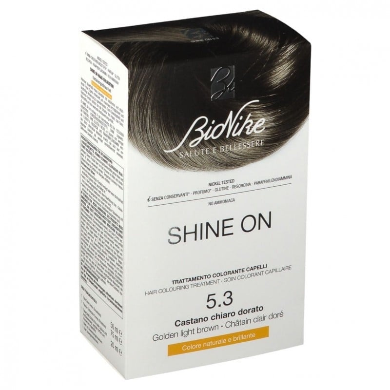 Vopsea pentru par Nr. 5.3 Golden Light Brown Shine On, BioNike Vopsea pentru par Nr. 5.3 Golden Light Brown Shine On, BioNike
