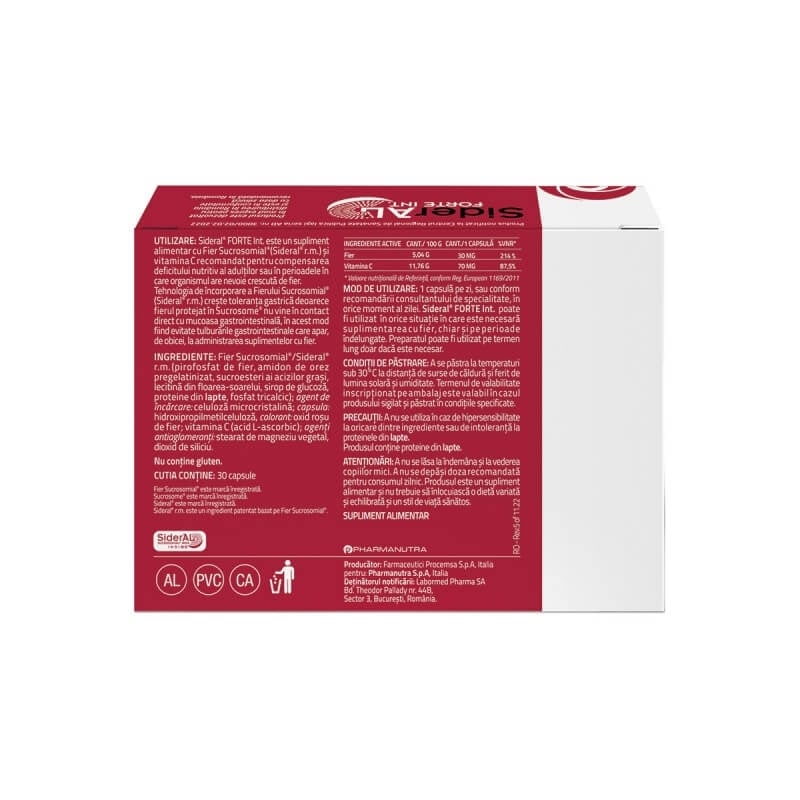 Sideral Forte, 30 capsule, Labormed Sideral Forte, 30 capsule, Labormed