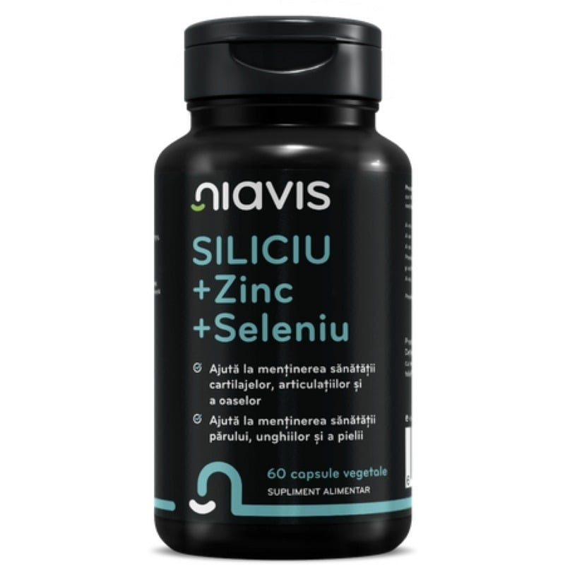 Siliciu + Zinc + Seleniu, 60 capsule, Niavis Siliciu + Zinc + Seleniu, 60 capsule, Niavis